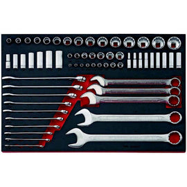 Bandeja 62 Llaves y Vasos - TENGTOOLS