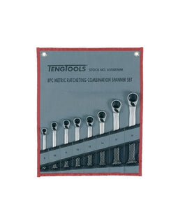 Llaves Combinadas con Carraca 8 piezas - TENGTOOLS